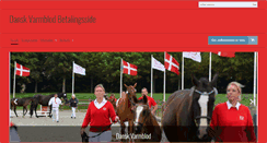 Desktop Screenshot of betaling.varmblod.dk