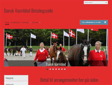 Tablet Screenshot of betaling.varmblod.dk